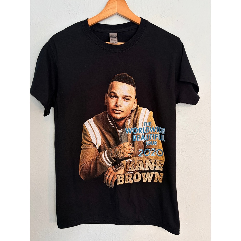 Kane Brown T-Shirt Small Black 2020 Worldwide Beautiful Tour Country Band